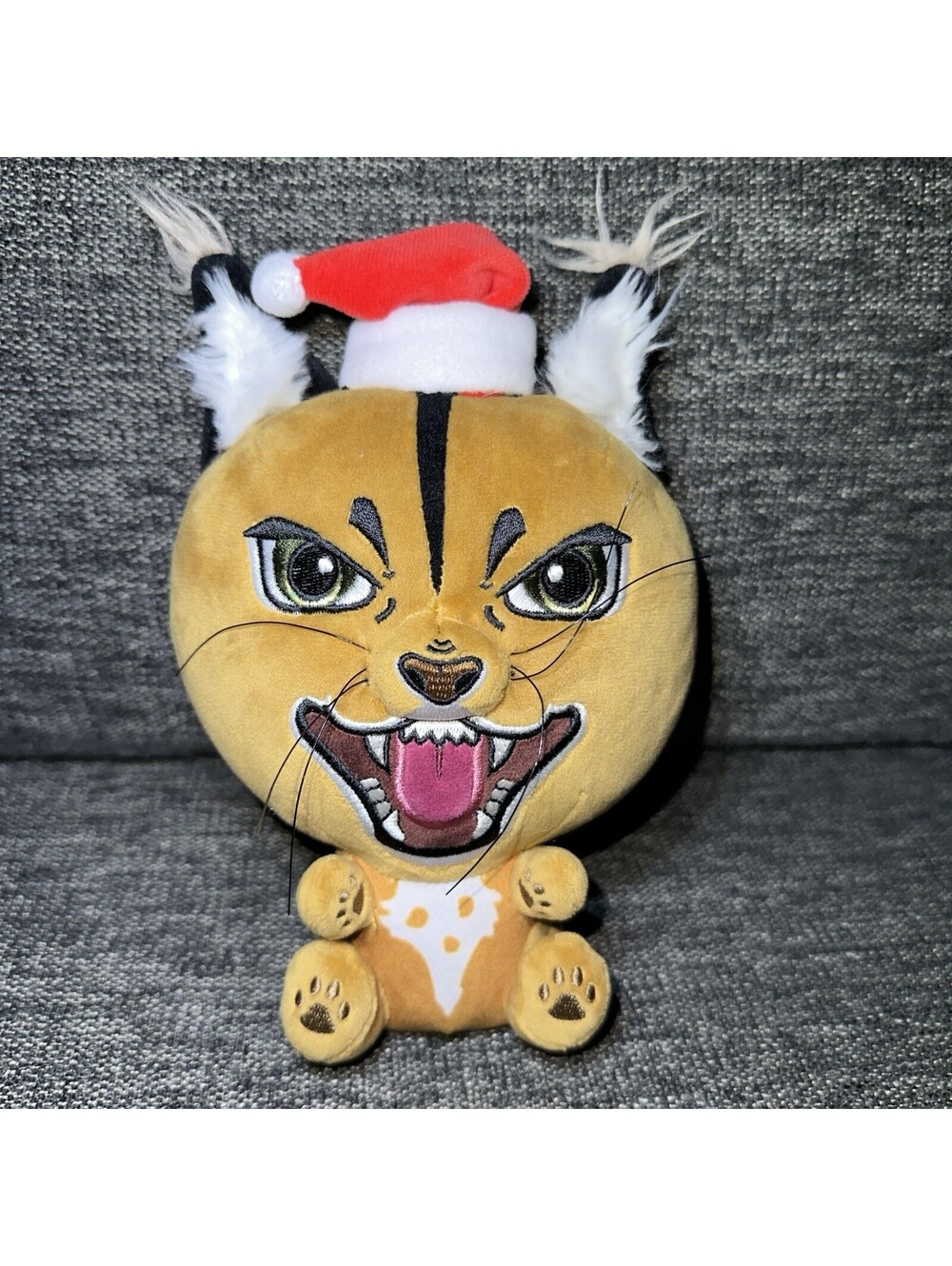 Pumba Caracal Hissing Plushie Limited Edition Meme Cat Toy With Santa Hat  READ